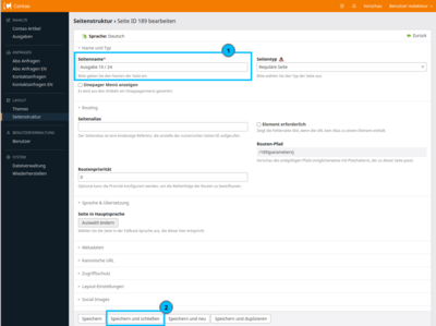 3 - Ausgabennamen vergeben
